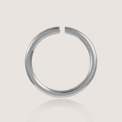 White Background - Side of Ukiyo Wrap Around Studs — a minimal, rhodium-plated 925 silver design crafted for everyday wear from Nishani’s Ukiyo collection.-1