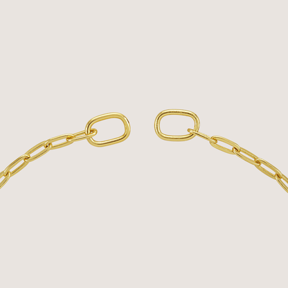 White Background - back of KiraKira emerald chain Bracelet 