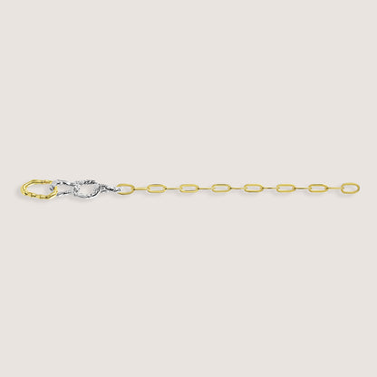 Yugen Bracelet – highlighting its bold dual-tone sophistication, part of Nishani’s Yugen Collection.