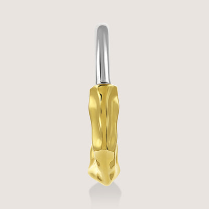 Yugen Hoops –  highlighting its bold dual-tone sophistication, part of Nishani’s Yugen Collection.