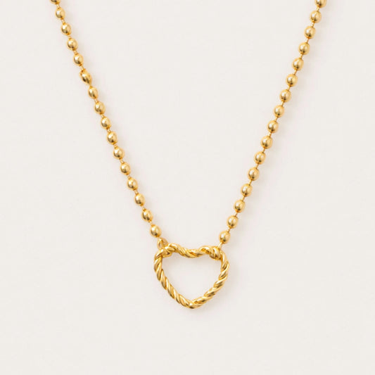 Custom Ball-Heart Necklace