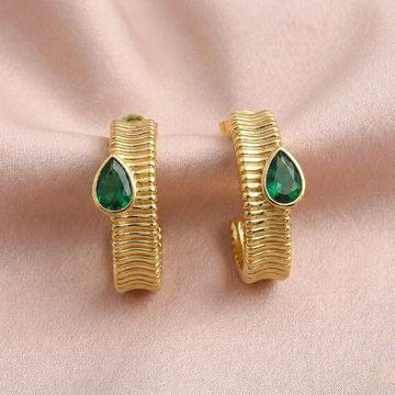 Natsumi Textured Hoops