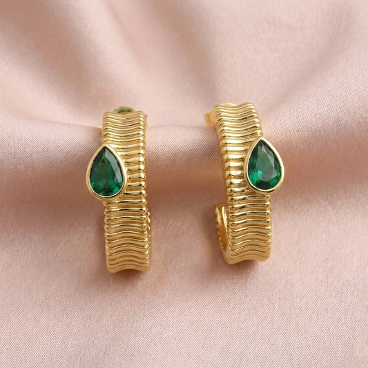 Natsumi Textured Hoops