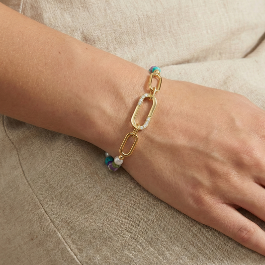 Enishi Multi-Colour Link Bracelet