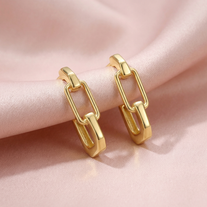 Ukiyo Link Hoop Earrings