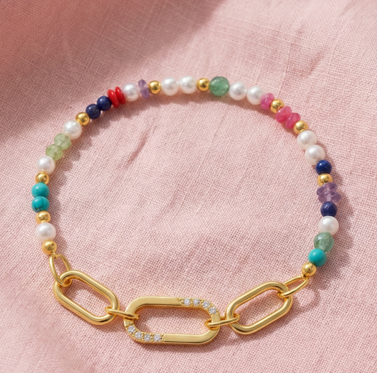 Enishi Multi-Colour Link Bracelet