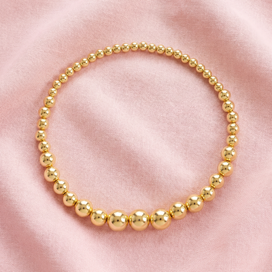 Enishi Gold Beaded Bracelet