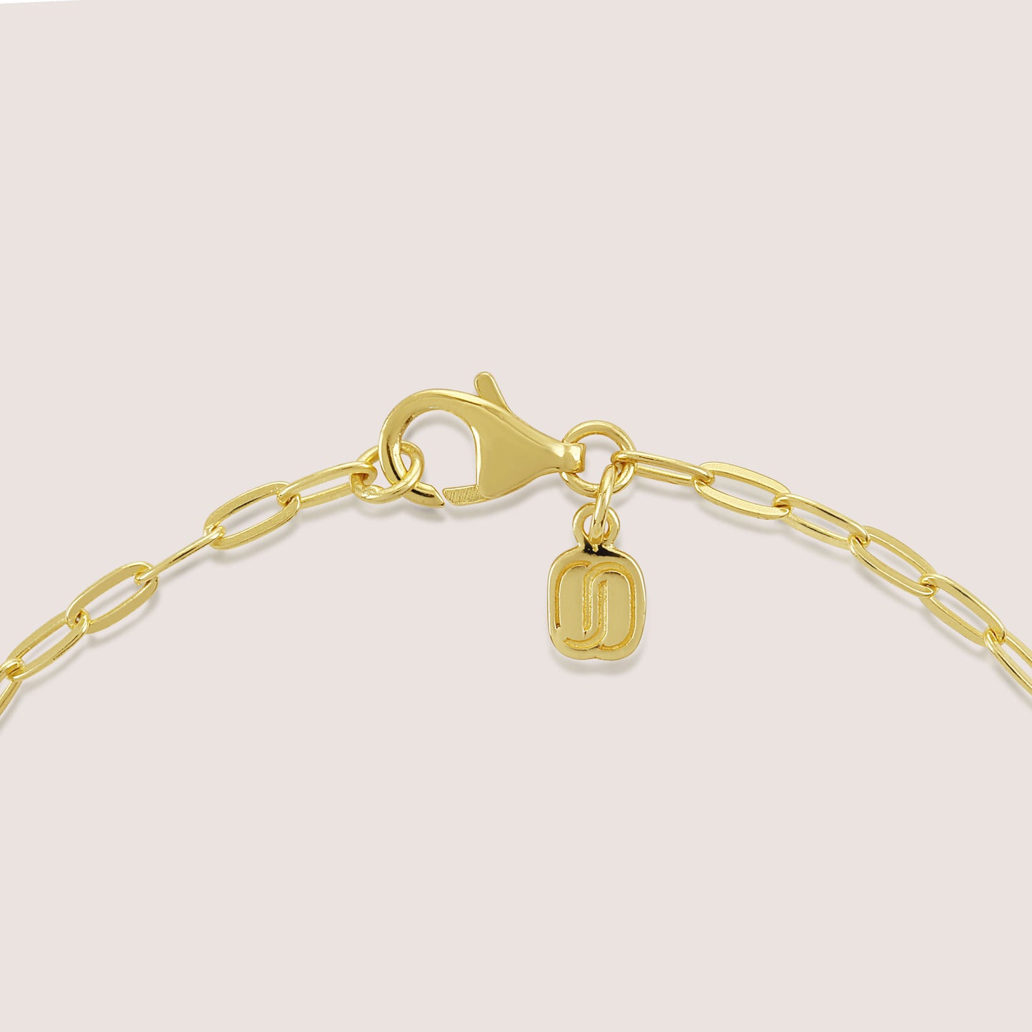 heart charm bracelet crafted in 925 sterling silver, available in gold and rhodium-plated finish
