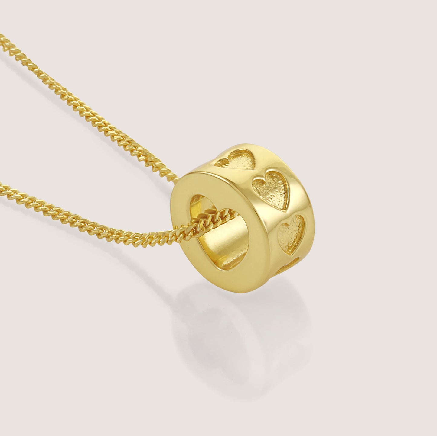 heart ring necklace crafted in 925 sterling silver, available in gold and rhodium-plated finish, featuring a romantic heart-inspired design