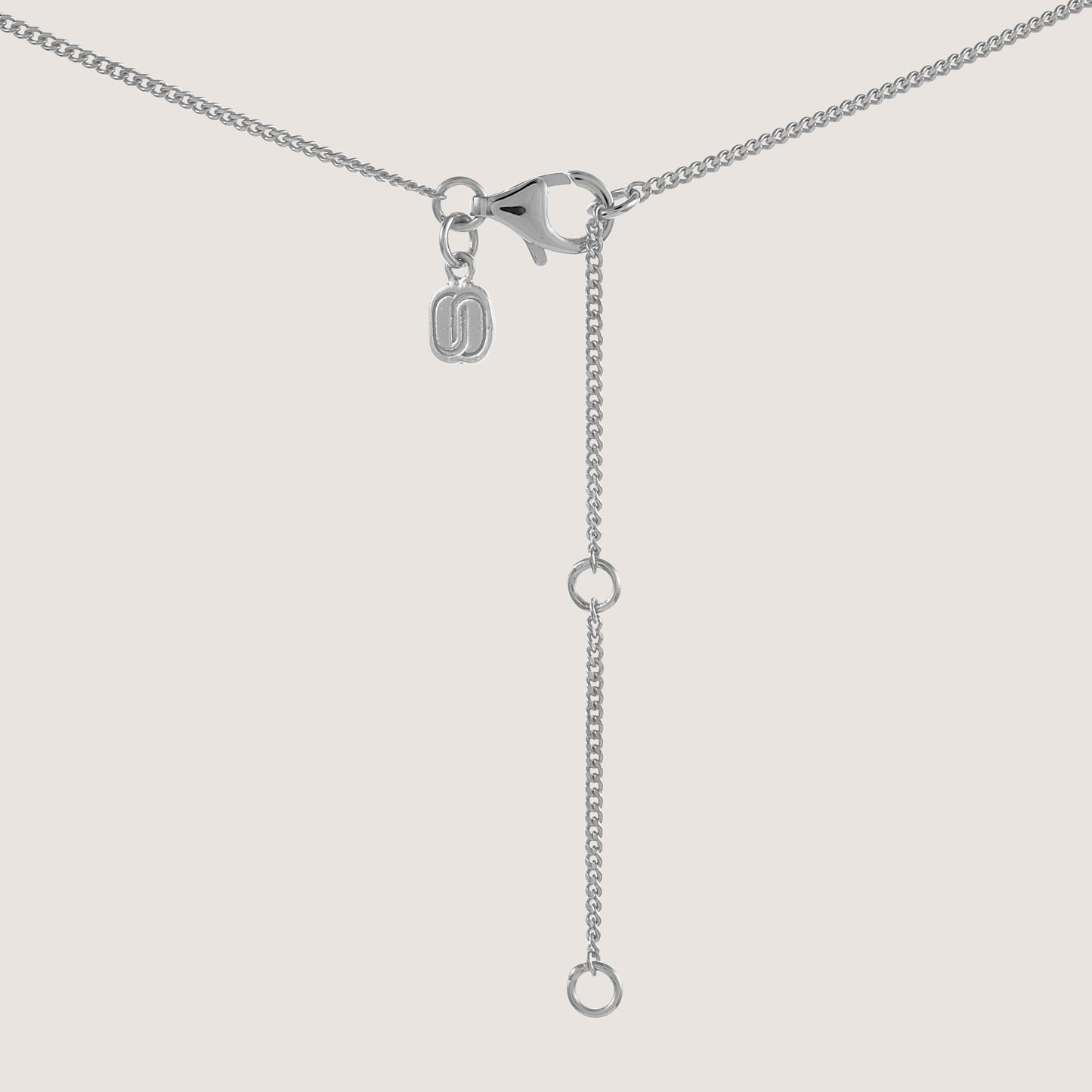 heart ring necklace crafted in 925 sterling silver, available in gold and rhodium-plated finish