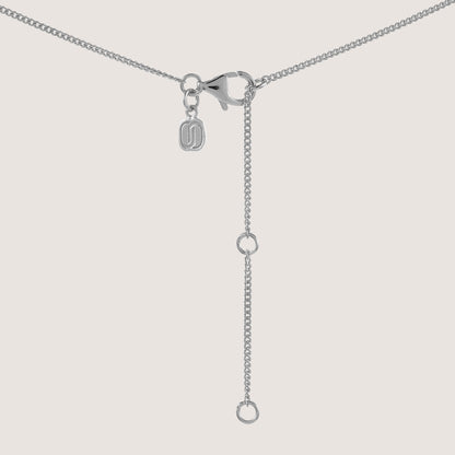 heart ring necklace crafted in 925 sterling silver, available in gold and rhodium-plated finish