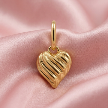 Wave Heart Charm