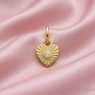 Radiating Heart Charm