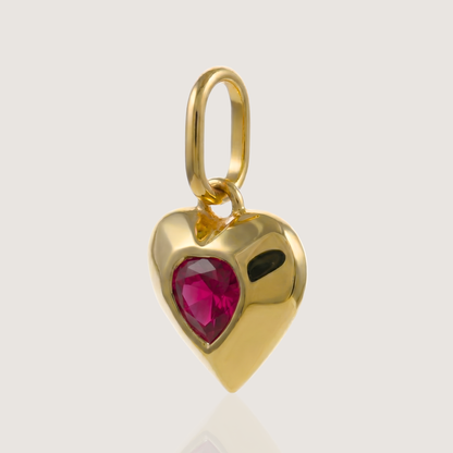 KiraKira Ruby Heart Charm
