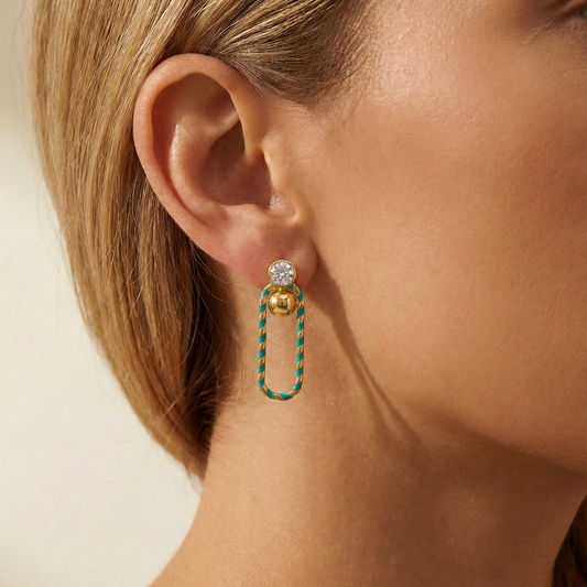 Mankai Link Drop Earrings