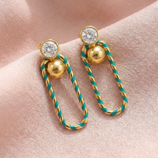 Mankai Link Drop Earrings