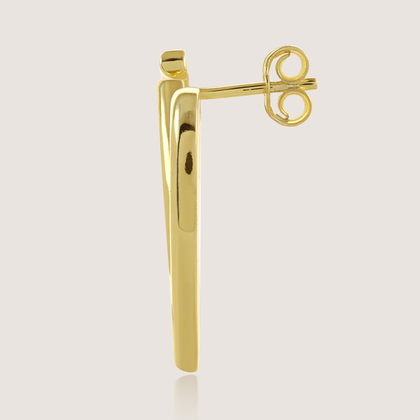 open heart earrings crafted in 925 sterling silver, available in gold and rhodium-plated finish, featuring a romantic heart-inspired design