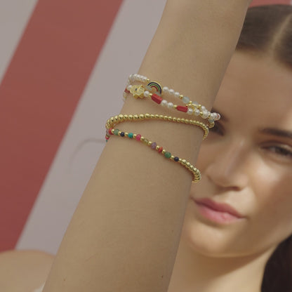 Enishi Gold Beaded Bracelet