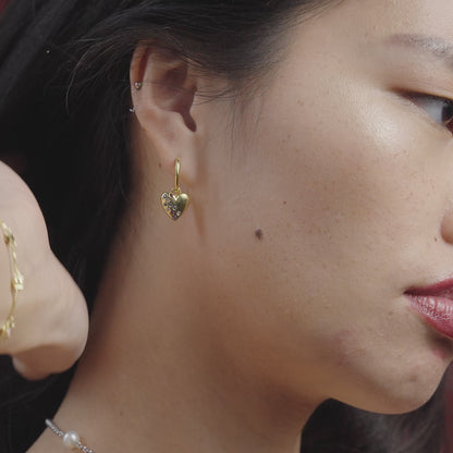 Multi-Color Heart Earrings
