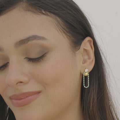 Mankai Link Drop Earrings