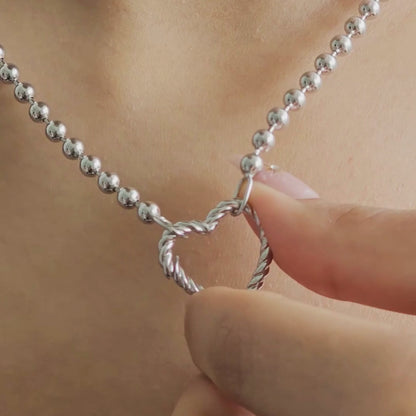 Signature Ball-Heart Necklace