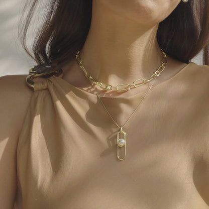 Mizuki Pearl Statement Choker Necklace