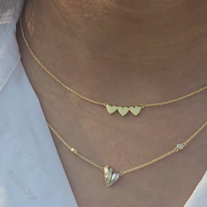 Layered Heart Necklace