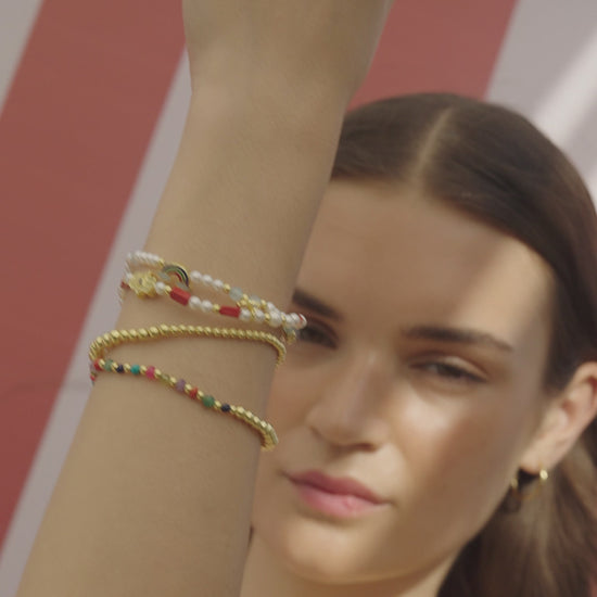 Gold-plated 925 silver bracelet from the Enishi collection, vibrant and symbolic of connection