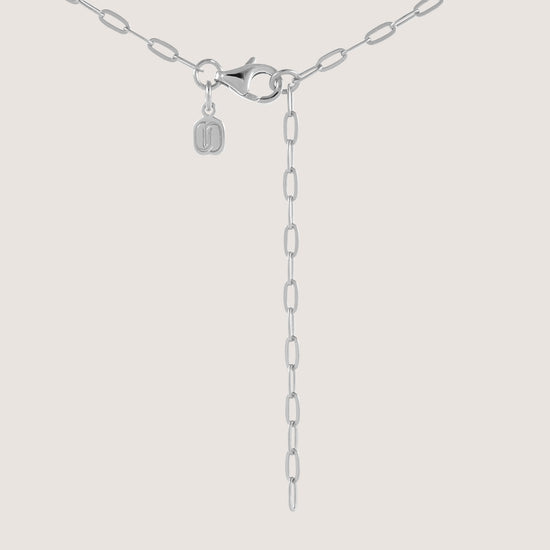 puffed heart necklace crafted in 925 sterling silver, available in gold and rhodium-plated finish