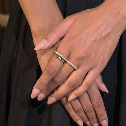 statement heart ring crafted in 925 sterling silver, available in gold and rhodium-plated finish