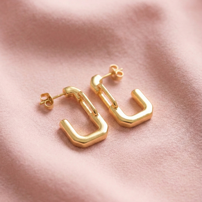 Ukiyo Link Hoop Earrings